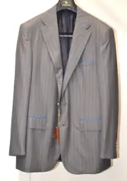 NWT Stefano Ricci Mens Striped Jacket Wool Silk 2btn size US 42 EU 52 (rg6)