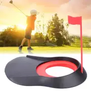 Putting Cup Hole Putter Practice Trainer Aid Flag 1Set For In/Outdoor DP