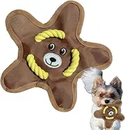 Dog Rope Throw Toy,Small Puppy Toss and Fetch Squeak Toys - High Strength Safe Pet Thrower Supplies for Indoor Outdoor Entertainment Park Home Use