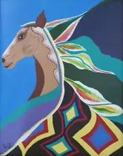Horse By AC Zachary paintings on canvas