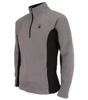 NWT SPYDER MEN'S 1/4 ZIP PULLOVER SWEATSHIRT BEANIE SET RED BLACK GRAY L & XL..