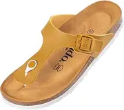 [Palado] Kos Women's Toe Separator | Made in EU | Sandals in 16 Colours | Mules with Natural Cork Foot Bed and Pleasantly Soft Footbed | Sole Made of Fine Suede Leather Basic Matt Black