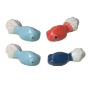 4 Pcs Plate Small Size Chopstick Holder Set down Chopsticks and Spoon or Fork
