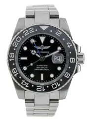 Time Warrior GMT Master Automatic Movement Stainless Steel Watch Water Resistant