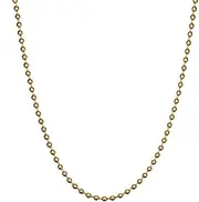 [UMtrade] Simple Mens Womens Stainless Steel Bead Ball Chain Link Necklace