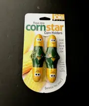 Joie Corn Star Interlocking Corn on the Cob Holders, 2 pairs (4 corn picks), ...