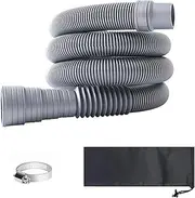 Caravan Waste Pipe Caravan Accessories，RV Wastewater Hose，Motorhome Parts & Accessories， Motorhome Waste Pipe Adaptor KitCollapsible Flexible and Extendable Caravan Waste Pipe and Adjustable Adapter