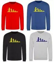 KIDS Lego Evolution Space Logo Lego Movie tribute SWEATSHIRT, 3 -4 TO 12 - 13