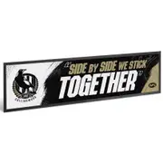 Collingwood Magpies AFL Team Song Bar Mat Runner
