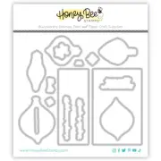 Honey Bee Christmas Lights Vintage Gift Card Box AddOn Honey Cuts Die : Holiday