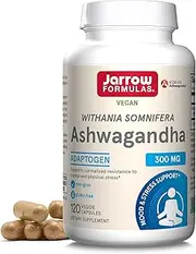Jarrow Formulas Ashwagandha 300 mg, Supports Resistance to Fatigue, 120 Veggie Caps