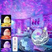 LED Starry Sky Projector Dinosaur Eggs 3D Galaxy Night Light, LED Star Projector with Timer, Bluetooth Music Player, Voice Control, Smart Bedroom Ceiling Projection Lamp for Children Adults