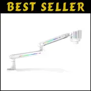 RGB Adjustable Boom Arm Mic Stand with Desk Clamp for Streamers and Podcasters