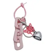 Heart Keychain Funny Paperclip Chain Keyring Unique Heart Backpack Pendant