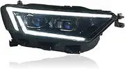 Car Styling Head Lamp Compatible Compatible For T-ROC Headlights 2017-2020 T-ROC LED Headlight Dynamic Signal Led Projector Lens DRL Auto Accessories(Headlight LED)
