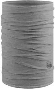 Buff Merino Lightweight Solid Multifunctional Headwear, grey for Men One Size