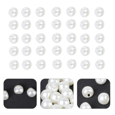50 PCS Colorful Pearl Buttons Baby Mother Faux Decorative Crafts