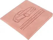 Operitacx Driver's License Cover Vehicle License Document Insurance and Registration Holder Car Registration Insurance Wallet Car Document Wallet Car Cards Wallet Credit Wallet Pink Pu