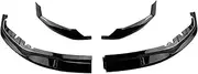 OFAFGNQB Compatible for BMW G30 G31 5 Series 525i 530i 540i M-Tech M Sport 2017 2018 2019 2020 Car Front Bumper Spoiler Lip Lower Splitter(Glossy Black)