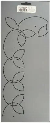 Quilting Stencil Laurel Leaf Border 2.5" Floral Quilt Patterns Quilters Template