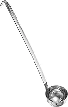 Zerodeko Stainless Steel Soup Ladle with Long Handle Measurement Spoon for Soup Porridge and Rice Kitchen Utensil for Communal Serving and Easy Dispensing