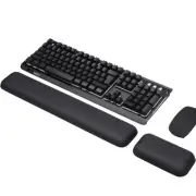 Memory Foam Keyboard Wrist Rest and Mouse Wrist Rest Set, Ergonomic Wrist Sup...