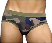 [Detwen] Men's Swim Briefs with Removable Pad Quick Dry Swimwear Beach Shorts Underwear