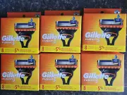 Gillette Fusion 5 Blade Cartridges 8ct Each 48 Total Fusion5