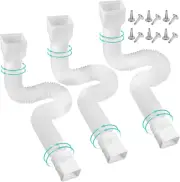 3 Pack Rain Gutter Downspout Extensions Flexible,Downspout Diverter Extendable