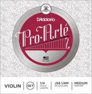 D'Addario Pro-Arte Violin String Set, 1/4 Scale, Medium Tension