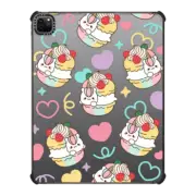 iPad Pro 12.9-inch (5th/6th gen) iPad Impact Case Magical Unicorn in Rainbow Macaron with Doodle Drawing - Cute Fairy Animal with Heart & Love