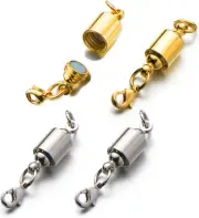 Zpsolution Magnetic Jewelry Clasps for Necklace Bracelet,Screw-In System Lobster