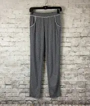 NWT CALIDA Women's XXS Daily Loungewear Black White Pockets Cotton Modal NEW