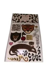 Kate Spade LEOPARD TEMPORARY TATOO SET, New Unopened