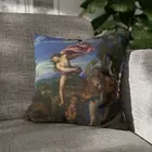 CUSHION COVER PILLOW CASE|TITIAN - BACCHUS AND ARIADNE ART PAINT