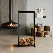 Firewood Rack - OTTO - Heavy Duty Industrial Pipe Firewood Rack Indoor and Outdo
