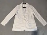 American Eagle Outfitters Women's Blazer Sz XS White Linen Blend NWT