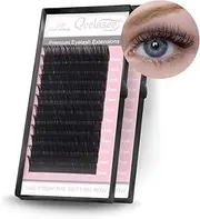Qeelasee 0.05 D Curl 10mm False Eyelashes Korea 3D Volume Silk Lashes Extension Individual Lashes Salon Used