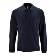 SOLS Mens Perfect Long Sleeve Pique Polo Shirt (French Navy) - PC2912