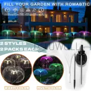 Firework Solar Lights 150 LED Outdoor Waterproof Path Lawn Garden Decor Lamp USA