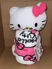 Hello Kitty Plush And Throw Blanket Set NEW