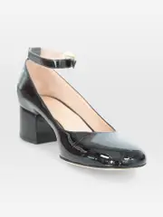 Black Patent Leather Low Pumps