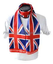 Union Jack Print Scarf *NEW* One-Size-Fits-All *FREE S/H* British Flag World Cup