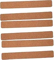 COHEALI 6pcs Self-Adhesive Cork Board Strips Cork Bulletin Bar Strips for Office Use Natural Finish for Memos Photos and Notes Smooth