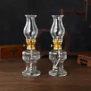 2 Sets Battery Operated Lights Retro Kerosene Lamp Lantern Oil