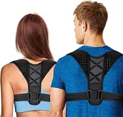 JIAYUYUARPY Posture Corrector for Men & Women Back Brace for Clavicle Support Relives Neck & Shoulder Pain Adjustable Shoulder Brace prevents Hunching Slouching