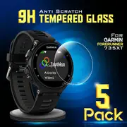 [5 PACK] Garmin Forerunner 735XT Tempered Glass Screen Protector Guard