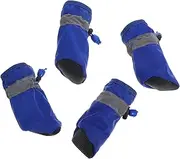 NOLITOY Dog Shoes for Small Dogs 4 Pack Booties Waterproof Anti-Slip for Seasons Easy On/Off