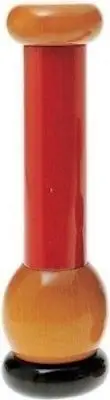 Alessi - MP0210 - Pepper mill - in beechwood, red, black and yellow
