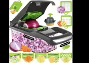 15-in-1 Veggie Chopper Slicer Set with Container & Blades FREE SHIPPING USA